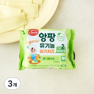 서울우유치즈 앙팡 유기농 아기치즈 STEP2 20매입, 360g, 3개