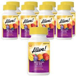 얼라이브 원스데일리 포 우먼 멀티비타민, 80정, 9개