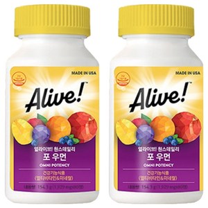얼라이브 원스데일리 포 우먼 멀티 비타민, 80정, 2개