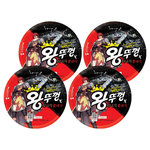 왕뚜껑 컵라면 110g, 4개