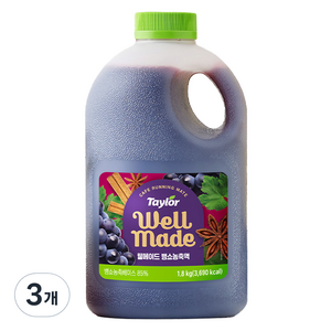테일러 웰메이드 뱅쇼 농축액, 1.8kg, 3개