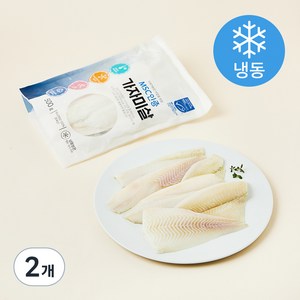 MSC인증 미국산 가자미살(냉동), 500g, 2개