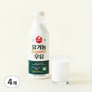 서울우유 유기농우유, 700ml, 4개