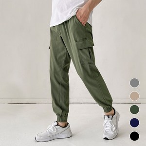 어나더디 남성용 스판 밴딩 카고 조거 팬츠