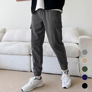 어나더디 남성용 스판 밴딩 카고 조거 팬츠