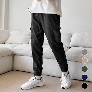 어나더디 남성용 스판 밴딩 카고 조거 팬츠