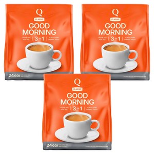 굿모닝 3in1 인스턴트 믹스커피, 24개입, 20g, 3개