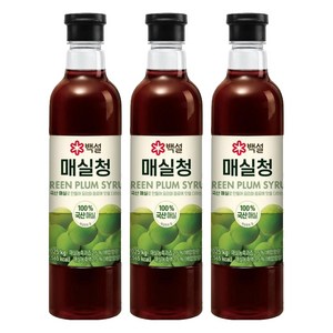 백설 매실청, 1.025kg, 3개