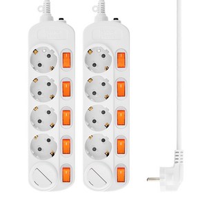 홈플래닛 개별스위치 멀티탭 5구 + 안전커버