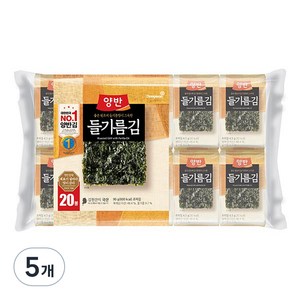 양반 들기름김, 90g, 5개