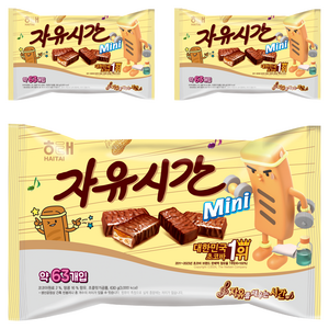 자유시간 mini 초콜릿, 630g, 3개