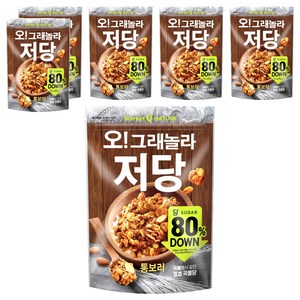 마켓오네이처 오 그래놀라 저당 통보리 시리얼, 360g, 6개