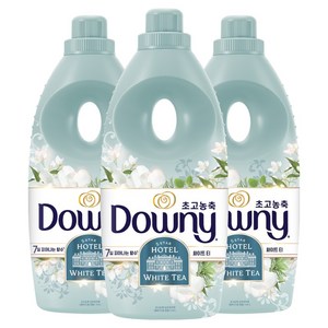다우니 초고농축 섬유유연제 화이트티 본품, 1.05L, 3개