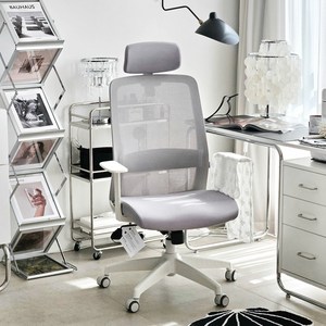 에르먼 S50 사무/학생용 메쉬 책상의자, 페블그레이, 640 x 500 x 1000~1080mm