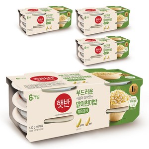 햇반 발아현미밥, 130g, 24개