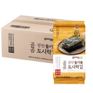 곰곰 광천 들기름 도시락김, 4g, 32개