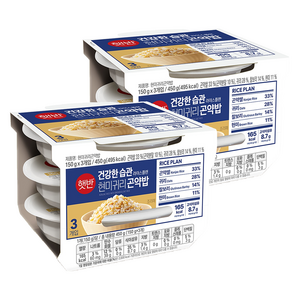 햇반 현미귀리곤약밥, 150g, 6개