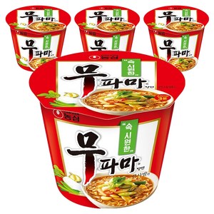 농심 무파마 큰사발 컵라면, 4개