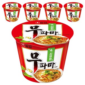 농심 무파마 큰사발 컵라면, 5개