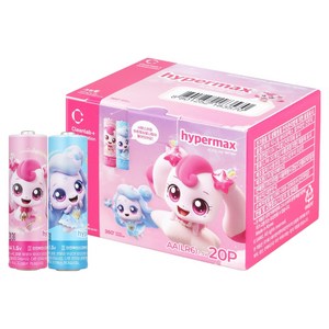 하이퍼맥스 캐치 티니핑 알카라인 AA 건전지, 20개입, 1개