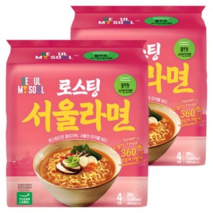 풀무원자연건면 로스팅 서울 라면 97g, 8개