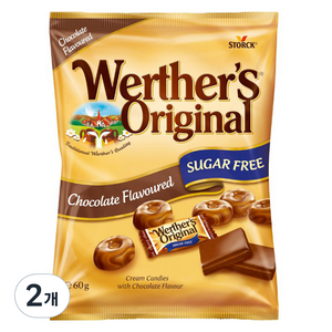 웨더스오리지날 초코 캔디 슈가프리, 60g, 2개