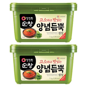 청정원순창 양념듬뿍 쌈장, 1kg, 2개