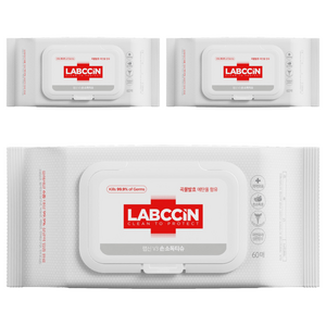 랩신 손소독 티슈 캡형, 60개입, 3개