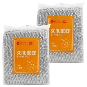 롯데이라이프 은사 수세미 대, 5개입, 2개