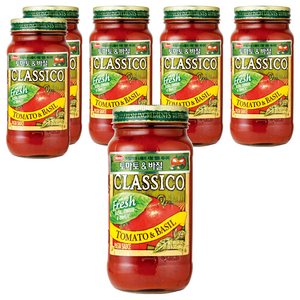 하인즈 클래시코 토마토&바질 파스타 소스, 680g, 6개