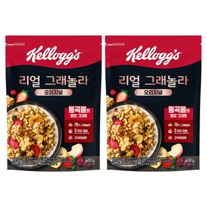 켈로그 리얼 그래놀라 오리지널 시리얼, 400g, 2개