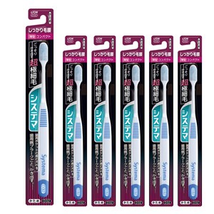 시스테마 시카리케고시 콤팩트 하드 칫솔, 1개입, 6개