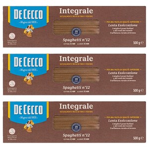 데체코 통밀 스파게티면, 500g, 3개
