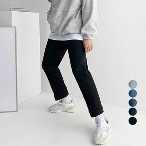 머시따 남성용 세미와이드 히든밴딩 청바지