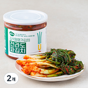 맑은물에 김석원 명가김치 전라도 파김치, 450g, 2개