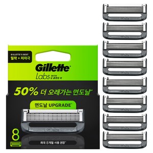 질레트랩스 정품 딥클렌징바 면도날, 8개입, 1개