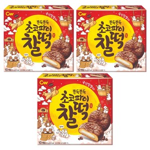 청우식품 초코파이찰떡 10p, 215g, 3개
