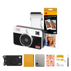 코닥 미니샷2 레트로 즉석카메라 C210R + 카트리지 + 액세서리 세트 화이트
