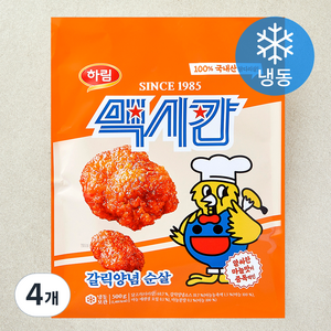 맥시칸 갈릭양념 순살 (냉동), 500g, 4개
