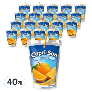 카프리썬 제로 오렌지 음료, 200ml, 40개