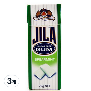자일라 스피아민트 껌, 22g, 3개