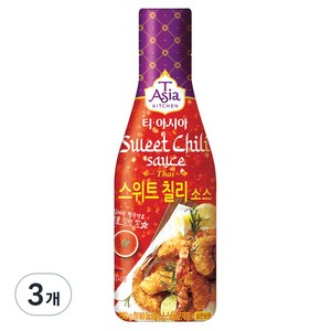 티아시아키친 스위트 칠리 소스, 290g, 3개