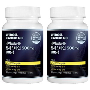 라이프토콜 엘시스테인 500mg, 100정, 2개