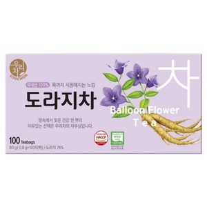 우리차 도라지차, 800mg, 100개입, 1개