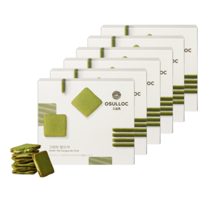 오설록 그린티 랑드샤 쿠키 10p, 100g, 6개