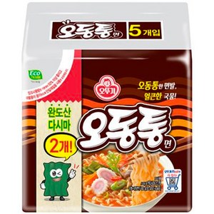오뚜기 오동통면 120g, 5개, (1팩)