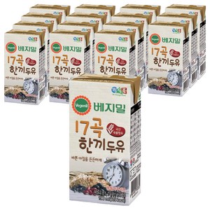 베지밀 17곡 한끼두유, 190ml, 16개