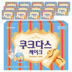 쿠크다스 케이크 과자, 77g, 15개