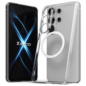 엑씨 에어슬림 맥세이프 호환 강한자력 변색없는 고투명 생폰 느낌 휴대폰 케이스