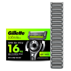 질레트랩스 정품 딥클렌징바 면도날, 16개입, 1개